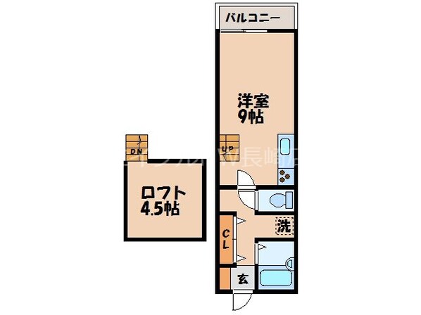 西浦上駅 徒歩15分 2階の物件間取画像